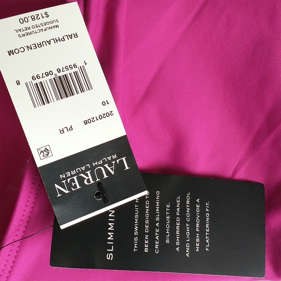 NWT Lauren Ralph Lauren Swimsuit - Picture 6 of 7